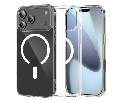 Etui do telefonów TECH-PROTECT Flexair Hybrid Magsafe do Iphone 17 Pro Max Clear 5906302319480